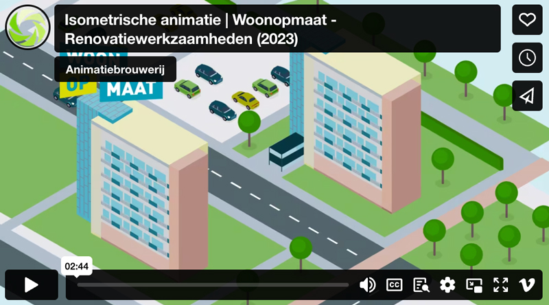 Isometrische animatie woonopmaat renovatie
