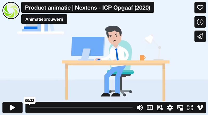 Product animatie nextens icp opgaaf