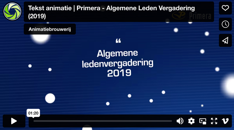 Tekst animatie primera alvg