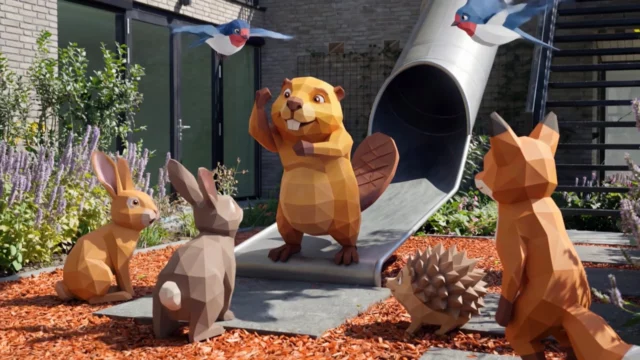 Heutink / Merktuig – Boele de Bever: Glijbaan door Animatiebrouwerij