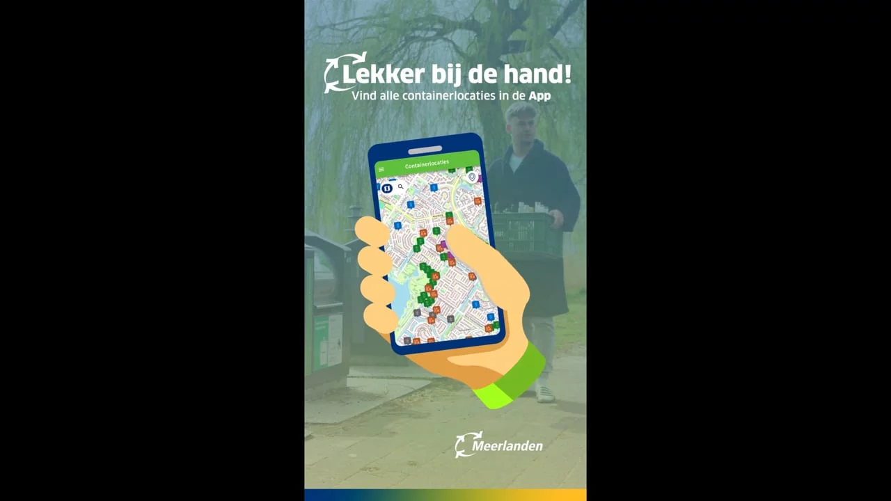 Meerlanden – Meerlandenapp: glasbak door Animatiebrouwerij