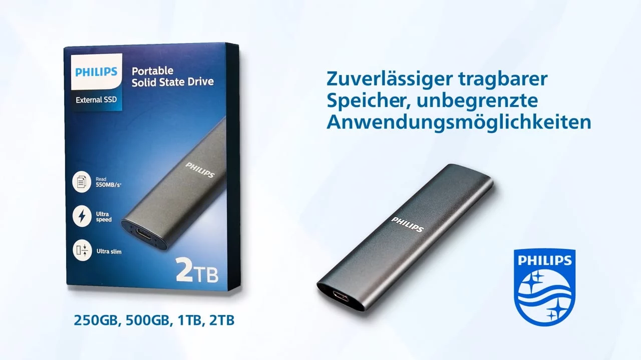Philips – Externe ssd door Animatiebrouwerij