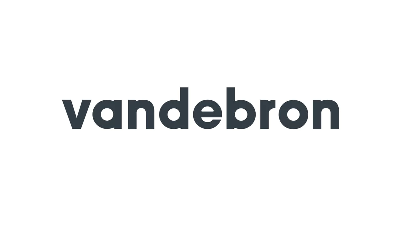 Vandebron – Tekst logo door Animatiebrouwerij